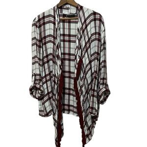 B5- - NY&Co - SIZE 1X - PLAID - OVER TOP